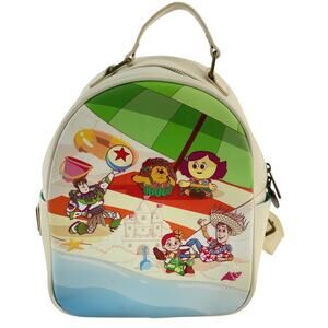 Pixar x Loungefly Toy Story Buzz Woody Cream Backpack Kids Synthetic Pre-Owned